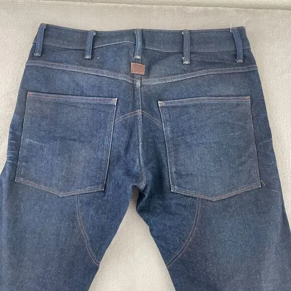G-Star Raw Jeans Men 32x31 Blue 3D Slim Fit Button Fly Articulated Knees‎ 5620